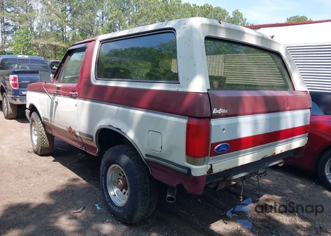 1989 Ford Bronco U100 из США, поврежденный, VIN 1FMEU15N8KLB48656
